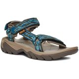 Teva W Terra Fi 5 Universal Dames Sandalen - Blauw/Groen - Maat 37