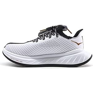 HOKA ONE ONE Carbon X 3, loopschoenen voor dames, zwart/wit, 42 2/3 EU, Zwart Wit