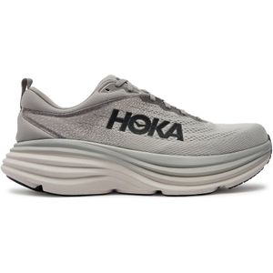 Hoka - Bondi 8 - Heren Schoenen - Grijs - Mesh/Synthetisch