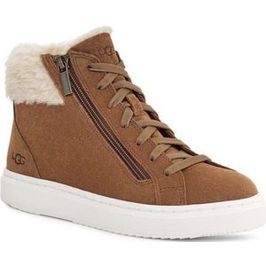 Ugg - Dameslaarzen - Alameda Mid Zip Chestnut voor Dames - Maat 9 US - Bruin