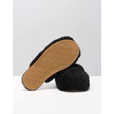 UGG W Maxi Curly Slide Dames Sloffen - Black - Maat 39