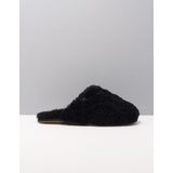 UGG W Maxi Curly Slide Dames Sloffen - Black - Maat 39