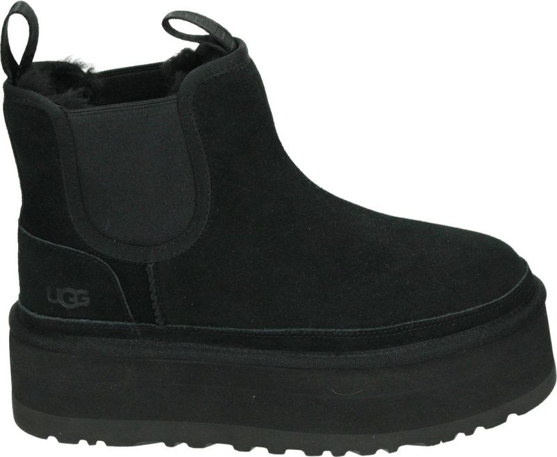UGG - Neumel Platform Chelsea - Zwart - Wol - Plateauzool 5 cm
