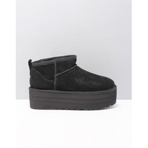 UGG - Classic Ultra Mini Platform Boot - Zwart - Suède