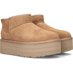UGG - Classic Ultra Mini Platform - Enkellaarsjes - Chestnut - Hoogwaardige Materialen