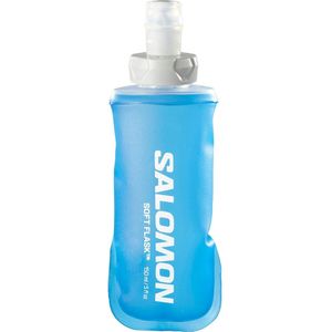 Salomon Soft Flask 150ml/5oz 28 flexibele drinkfles uniseks, onmiddellijke energie, ecologisch compatibel, hoogstroomventiel, helder blauw