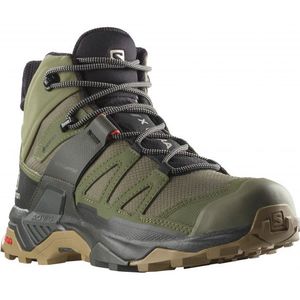 SALOMON Sneaker Schoenen X Ultra 4 Mid GTX Deep Lichen Green heren vrije tijd en wandelen , Deep Lichen Green Peat Kelp , 42 2/3 EU