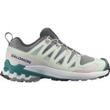 Trailrunning schoen Salomon Women XA PRO 3D V9 Gull White Bleached Aqua-Schoenmaat 41,5