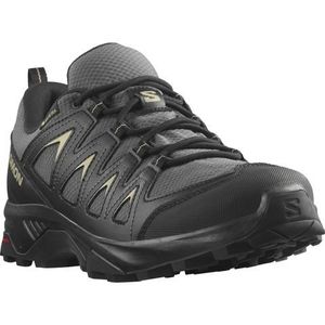 Salomon Heren X Braze Gore-tex Trekking Shoes, Magneet Zwart Grijs Groen, 44 2/3 EU, Magneet / zwart / grijs groen