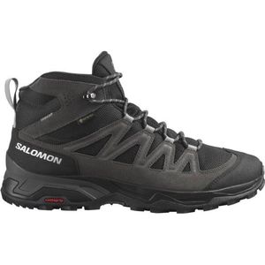 Salomon - Heren wandelschoenen - X Ward Leather Mid Gtx Phantom/Black/Magnet voor Heren - Maat 10,5 UK - Zwart