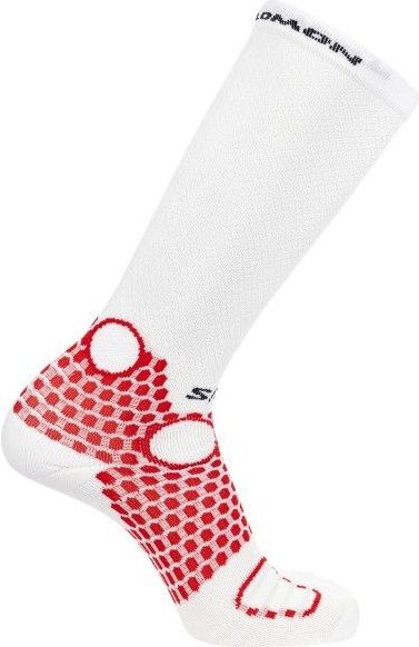 Salomon - S Lab Ultra Knee - Kniekousen - Wit - Rood