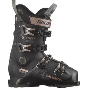 Salomon - Dames skischoenen - S/Pro Hv 100 W Gw Black/Pinkgold Met/Beluga voor Dames - Maat 23\/23,5 - Zwart