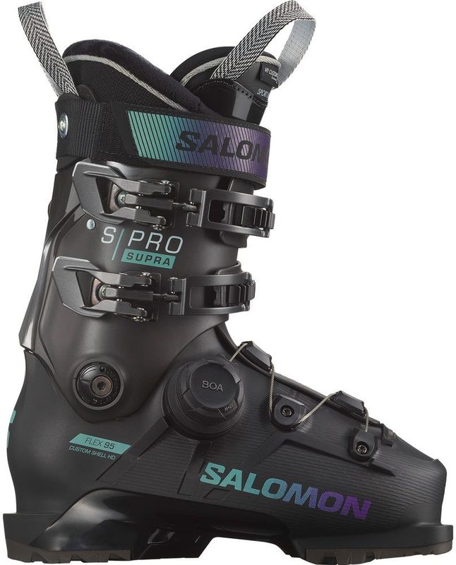 Salomon - S/Pro Supra BOA 95 W GW - Skischoenen - Zwart - Flex 95, BOA®-fit systeem, GripWalk zolen