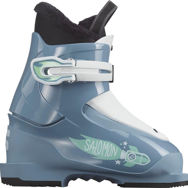 Salomon - T1 - Kinder Skischoenen - Blauw - Copen Blue/White/Spearmint