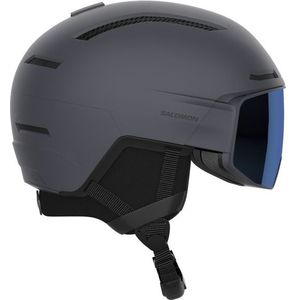 Salomon - Heren skihelmen - Driver Pro Sigma Ebony/Sky Blue voor Heren - Maat 53-56 cm - Grijs