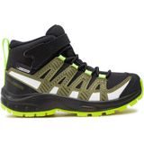 Salomon - XA Pro V8 Mid CSWP - Trailrunning Schoen - Black/Deep Lichen Green/Safety Yellow - ClimaSalomon Waterproof