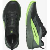 Salomon - Sense Ride 5 - Trailrunning Schoen - Black Laurel Wreath Green Gecko