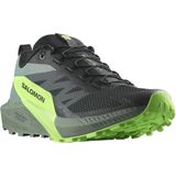 Salomon - Sense Ride 5 - Trailrunning Schoen - Black Laurel Wreath Green Gecko
