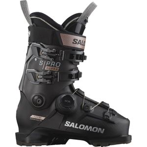 Salomon - Dames skischoenen - S/Pro Supra Boa 95 W Gw Black/Beluga/Pink Gold Metallic voor Dames - Maat 24\/24,5 - Zwart