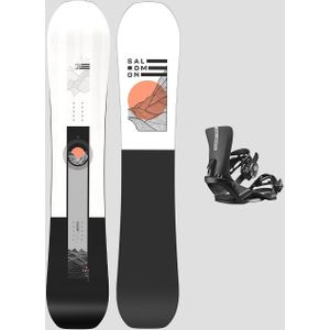 Salomon Sight+Rhythm Black M 2024 Snowboard set