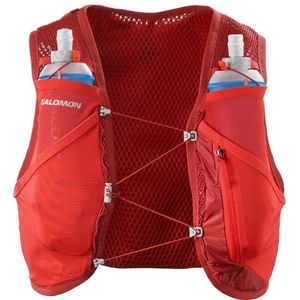Salomon - Trail / Running rugzakken en riemen - Active Skin 4 Set Red Dahlia/High Risk Red voor Unisex - Maat M - Rood