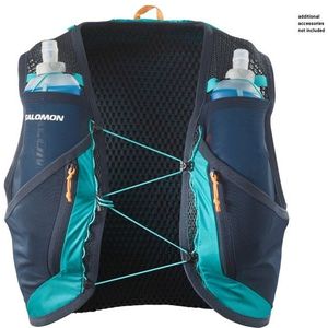 Salomon - Trail / Running rugzakken en riemen - Active Skin 12 Set Tahitian Tide/Carbon/Peacock Blue voor Unisex - Maat L - Blauw