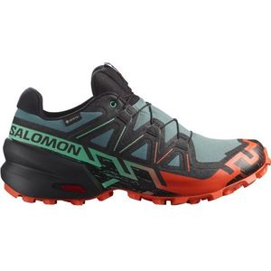 Salomon - Trailschoenen - Speedcross 6 GTX North Atlantic/Black/Cherry Tomato voor Heren - Maat 9 UK - Zwart