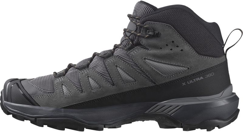 Salomon - Heren wandelschoenen - X Ultra 360 LTR Mid GTX Castlerock/Asphalt/Kelp voor Heren - Maat 9,5 UK - Zwart