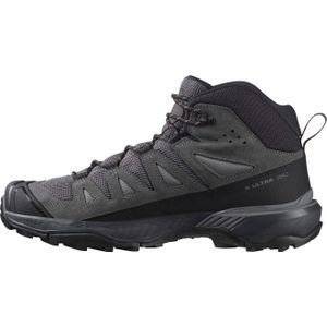 Salomon - X ULTRA 360 LEATHER MID - Wandelschoen - Zwart - Leer - GORE-TEX