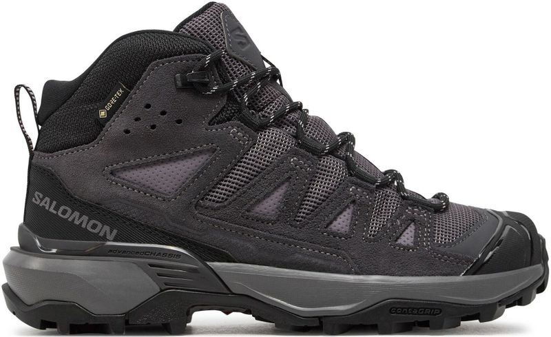 Salomon - X ULTRA 360 LEATHER MID GORE-TEX - Wandelschoenen - Zwart - Leer