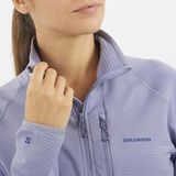 Salomon - Sntial Lightwarm HZ W - Fleecevest - Blue Granite - Dames