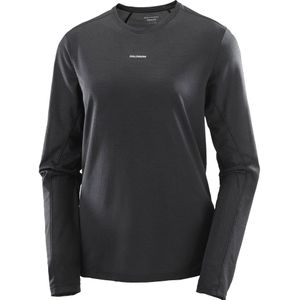 Salomon - Shakeout Core LS Tee - Zwart - Dames