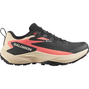 Salomon - Trailschoenen - Genesis GTX W Black / Tender Peach / Fusion Coral voor Dames - Maat 5,5 UK - Zwart