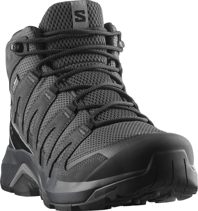 Salomon - X-Adventure Recon Mid Wandelschoenen - Grijs - Leer - Waterproof