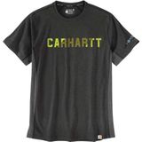 Carhartt - Force Relaxed Fit - T-shirt - Grijs - Midweight Block Logo Graphic
