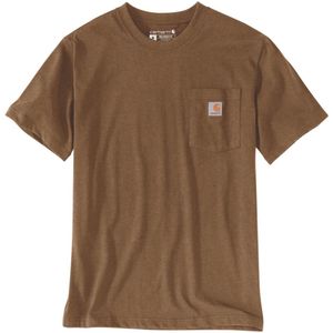 Carhartt K87 Pocket S S T-Shirt Oiled Walnut Heather
