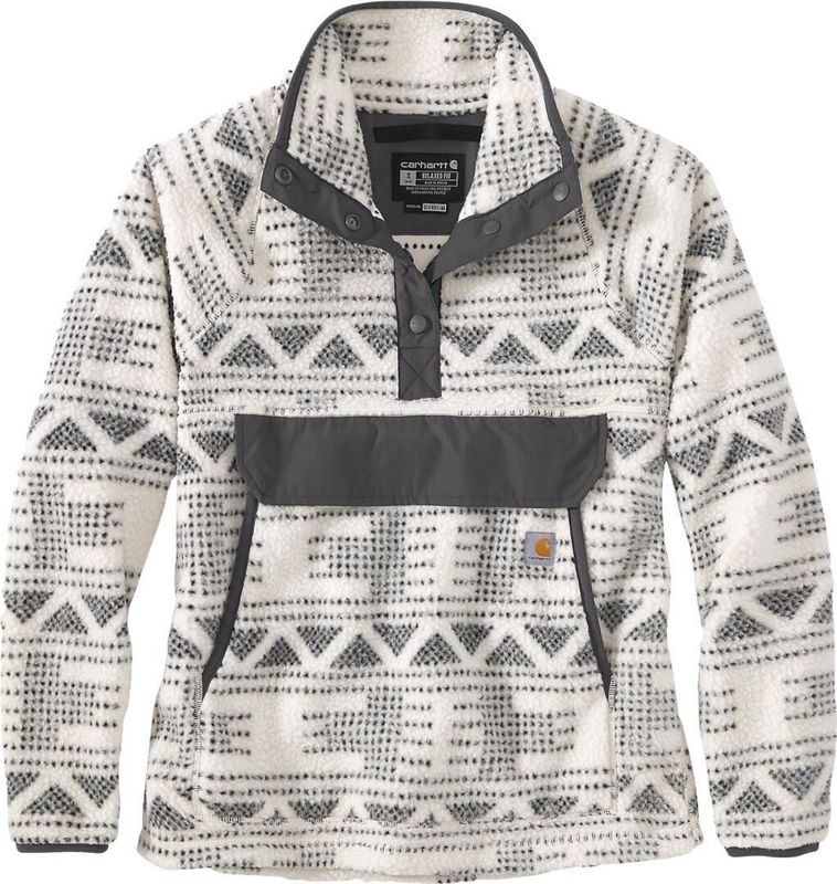 Carhartt - Relaxed Fit Fleece Pullover - Zwart - Sherpa-Fleece
