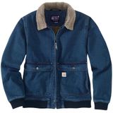 Carhartt - Relaxed Fit Denim Jacket - Damesjack - Denim - Sherpa Voering