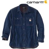 Carhartt Denim Fleece Lined Snap-Front Glacier Shirt