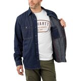 Carhartt Denim Fleece Lined Snap-Front Glacier Shirt