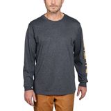 Carhartt Sleeve Logo T-Shirt L S Carbon Heather