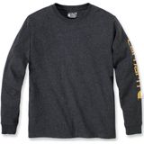 Carhartt Sleeve Logo T-Shirt L S Carbon Heather