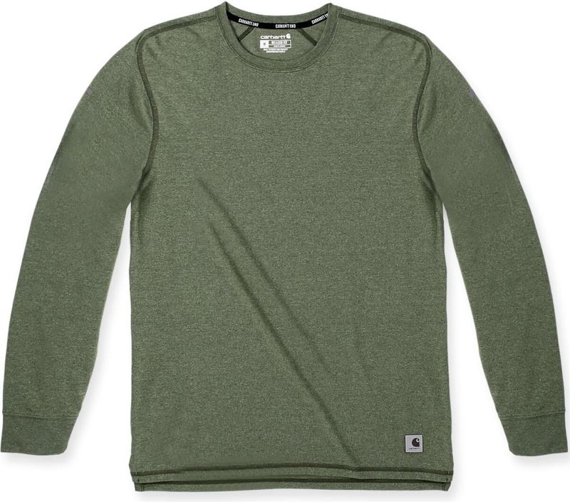 Carhartt - Lightweight Pocket T-Shirt - Chive Heather - Langsleeve T-shirt