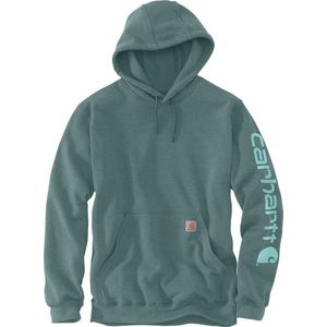 Carhartt - Midweight Sleeve Logo Hoodie - Zwart - Katoen