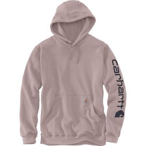 Carhartt Sleeve Logo Hooded Sweatshirt Marmalade Heather