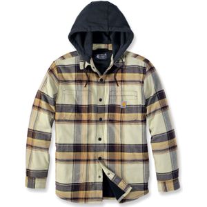 Carhartt - Flannel Sherpa Lined Hooded Overhemd - Donkerbruin