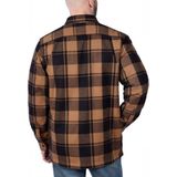 Carhartt Relaxed Fit Heavyweight Flannel Sherpa Casual Vest Heren Bruin dessin