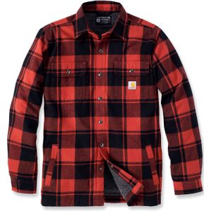 Carhartt Flanel Sherpa-Lined Shirt Jac Red Ochre