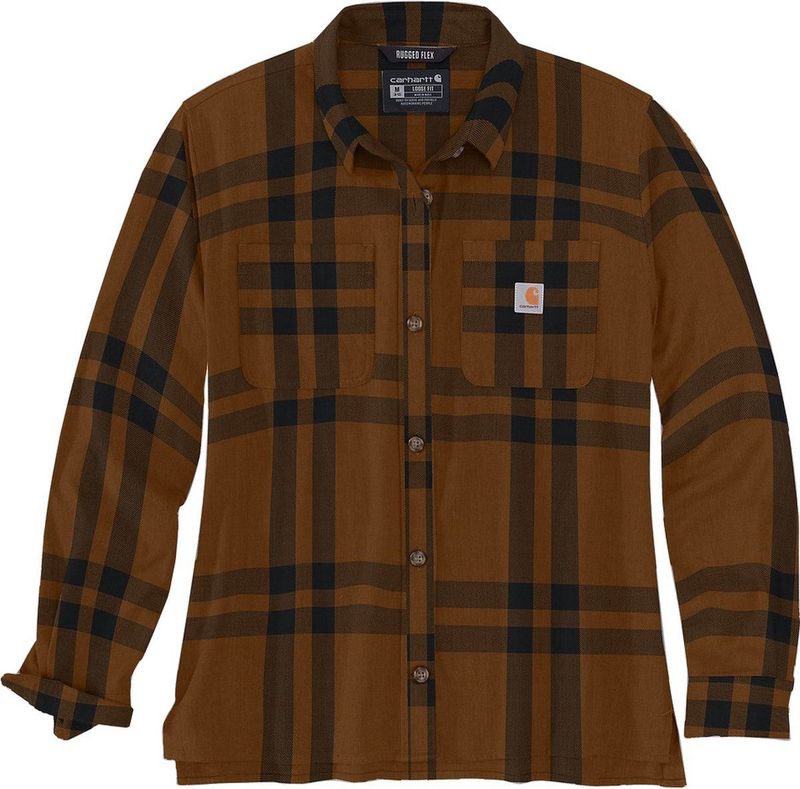 Carhartt - Midweight Flannel Shirt - Bruin Heather - Dames