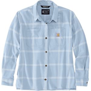 Carhartt Damen Hemd Midweight Flannel L S Plaid Shirt Neptune